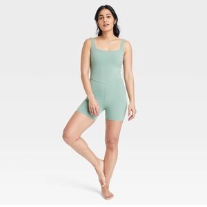 All in Motion Women's Light Green Shapewear Bodysuit